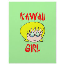 kawaii girl blonde customized letterhead
