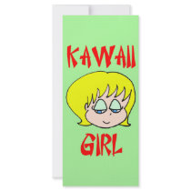 kawaii girl blonde rack cards by rexfmay kawaii girl blonde rack cards