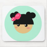 kawaii girl mousepad