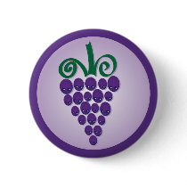 Kawaii Grapes buttons