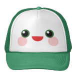 Kawaii Green Eyes Sweet Happy Face Delight hats