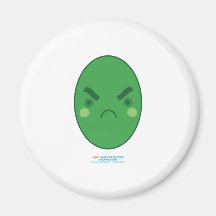 Kawaii Green Oval Fridge Magnets