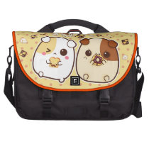 Kawaii guinea pigs with cute toasts and biscuits commuterbag