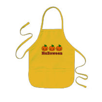 Kawaii Halloween Pumpkins Kids Apron by megakawaii Kawaii Halloween Pumpkins Kids Apron