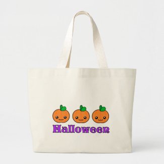 Kawaii Halloween Pumpkins Tote Bag bag