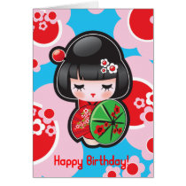 Kawaii Happy Birthday Card cards