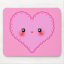 Kawaii Heart mousepads