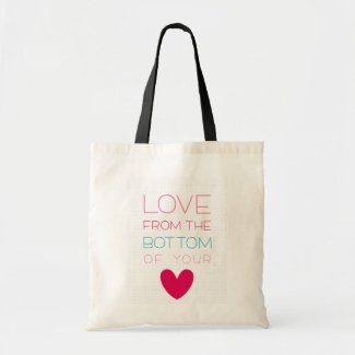 Kawaii heart tote bags