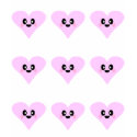KAWAII HEARTS PINK LOVE t-shirts by kawaiifiveo KAWAII HEARTS PINK LOVE t-shirts