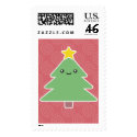 Kawaii Holiday Tree Postage postage by mariannegilliand Kawaii Holiday Tree Postage postage