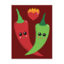Kawaii Hot Pepper Postcards