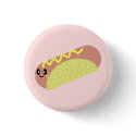 KAWAII HOTDOG YUM PIN BUTTON