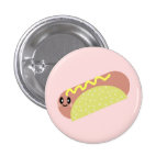 KAWAII HOTDOG YUM PIN BUTTON buttons