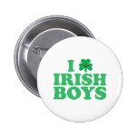 KAWAII I LOVE IRISH BOYS SHAMROCK HEART LUCK IRISH buttons