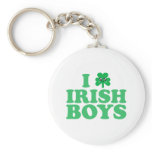 KAWAII I LOVE IRISH BOYS SHAMROCK HEART LUCK IRISH keychains