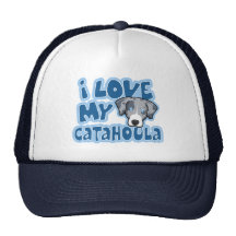 Kawaii I Love My Catahoula Mesh Hat