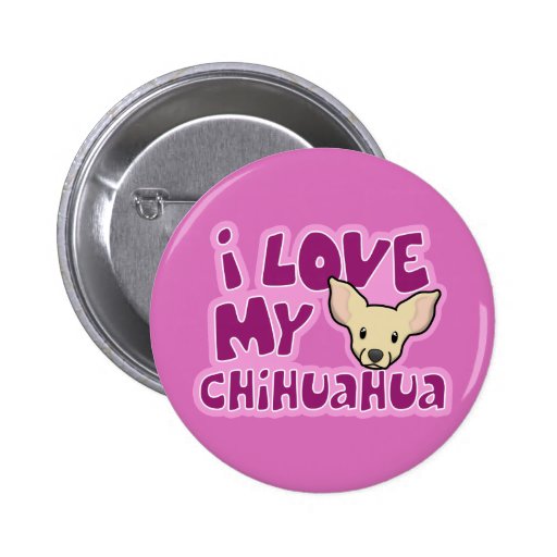 Kawaii I Love My Chihuahua Pins