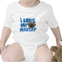 Kawaii I Love My Mastiff T Shirt