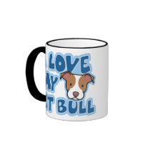 Kawaii I Love My Pit Bull Coffee Mug