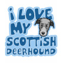 Kawaii I Love My Scottish Deerhound shirt