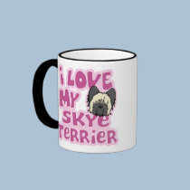Kawaii I Love My Skye Terrier mugs