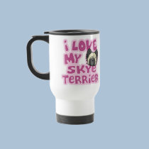 Kawaii I Love My Skye Terrier mugs