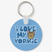 Kawaii I Love My Yorkie keychains by MenagerieMayhem Kawaii I Love My Yorkie keychains
