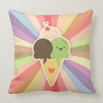 Kawaii Ice Cream Cone pillow pillows