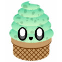 KAWAII ICE CREAM MINT CHOCOLATE CHIP CONE t-shirts by kawaiifiveo KAWAII ICE CREAM MINT CHOCOLATE CHIP CONE t-shirts