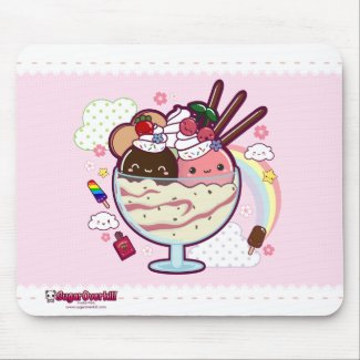 Kawaii Ice Cream mousepad