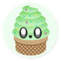 kawaii ice cream pistachio sprinkles stickers by kawaiifiveo kawaii ice cream pistachio sprinkles stickers