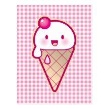 Kawaii Ice Cream Post Cards