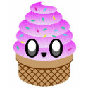 KAWAII ICE CREAM RASPBERRY CONE t-shirts