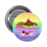 Kawaii Ice Cream Sundae Flavors Delicious Summer buttons