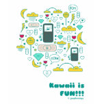 o kawaii é camisa da mulher t do divertimento camisetas