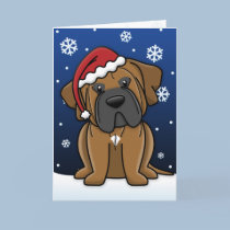 Kawaii Japanese Tosa Christmas Card cards