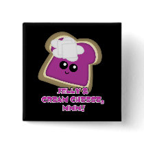 Kawaii Jelly and Cream Cheese Toast buttons
