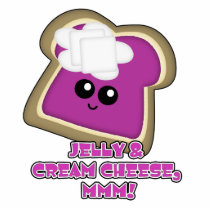 Kawaii Jelly and Cream Cheese Toast photo sculptures by doonidesigns Kawaii Jelly and Cream Cheese Toast photo sculptures