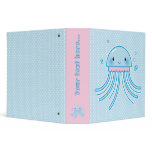 Kawaii jellyfish vinyl binders