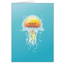 Kawaii Jellyfish cards