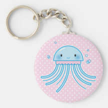 Kawaii jellyfish key chain