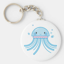 Kawaii jellyfish key chains
