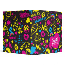 kawaii kawaii vinyl binders