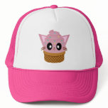 kawaii kitty cone ice cream cat meow hats