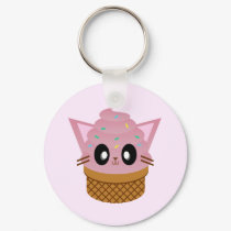 kawaii kitty cone ice cream cat meow keychains by meowies kawaii kitty cone ice cream cat meow keychains