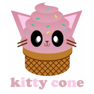 kawaii kitty cone ice cream cat meow shirt