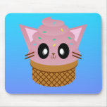 kawaii kitty cone ice cream cat mouse pads