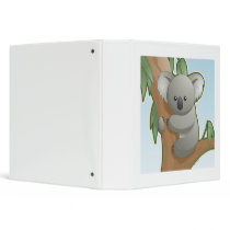 Kawaii Koala Vinyl Binder