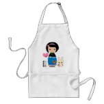 Kawaii Kokeshi Apron aprons