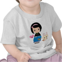 Kawaii Kokeshi Baby Tee t-shirts